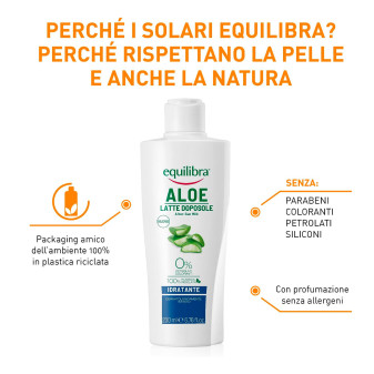 Equilibra Aloe Latte Doposole Idratante Lenitivo da 200 ml