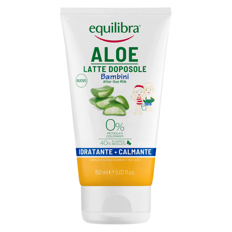 Equilibra Aloe Latte Doposole Bambini Idratante Calmante da 150 ml
