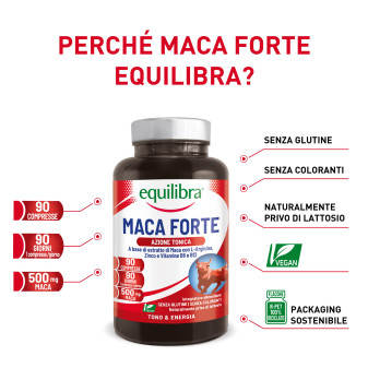 Equilibra Maca Forte Azione Tonica Integratore Alimentare Compresse