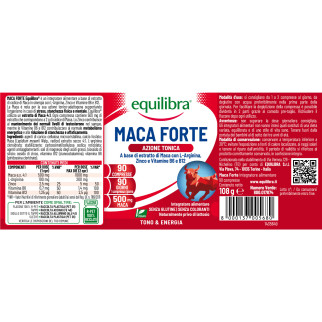 Equilibra Maca Forte Azione Tonica Integratore Alimentare Compresse