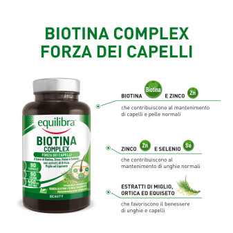 Equilibra Biotina Complex Integratore Alimentare Capelli Capsule