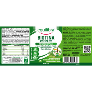 Equilibra Biotina Complex Integratore Alimentare Capelli Capsule