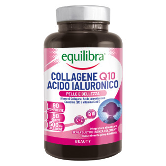 Equilibra Collagene Q10 Acido Ialuronico Integratore Alimentare Pelle