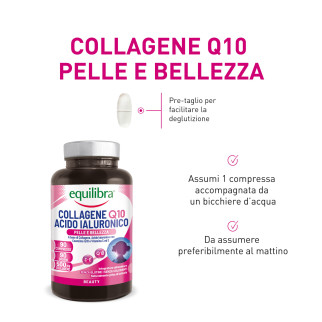 Equilibra Collagene Q10 Acido Ialuronico Integratore Alimentare Pelle