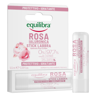 Equilibra Rosa Ialuronica Stick Labbra Protettivo e Idratante