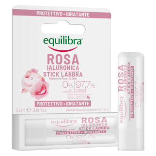 Equilibra Rosa Ialuronica Stick Labbra Protettivo e Idratante