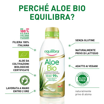 Equilibra Aloe Bio Green Detox Integratore Depurativo Aloe Vera