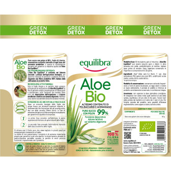 Equilibra Aloe Bio Green Detox Integratore Depurativo Aloe Vera