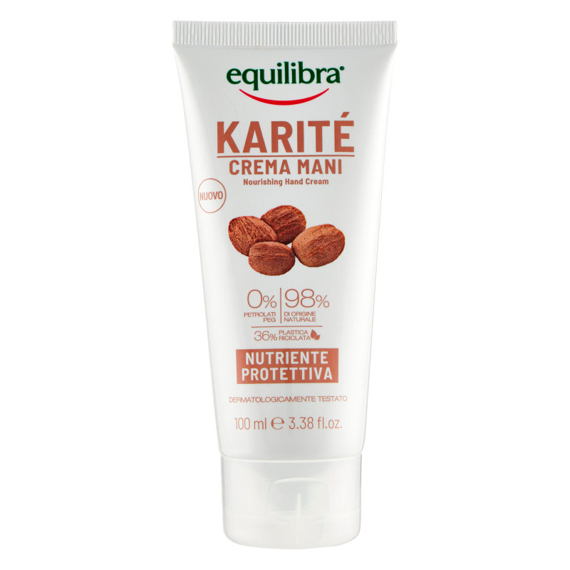 Equilibra Karitè Crema Mani Nutriente Protettiva Flacone da 100ml