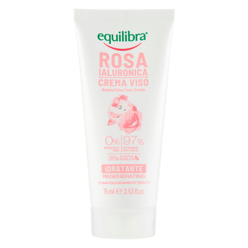 Equilibra Rosa Ialuronica Crema Viso Idratante Rigenerante Flacone da 75ml