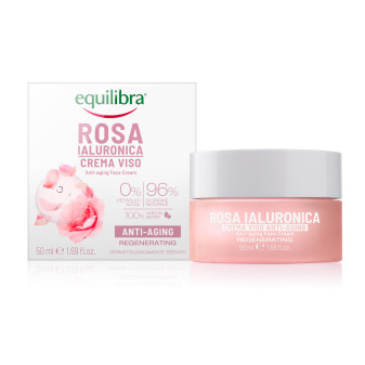 Equilibra Kit Viso Rosa Ialuronica Anti-Aging Crema Contorno Occhi