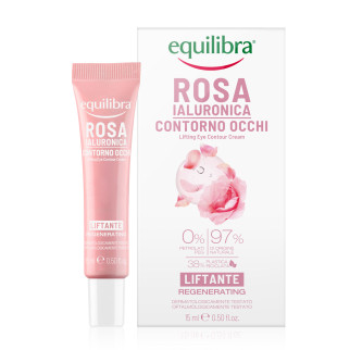 Equilibra Kit Viso Rosa Ialuronica Anti-Aging Crema Contorno Occhi