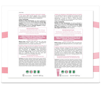 Equilibra Kit Viso Rosa Ialuronica Anti-Aging Crema Contorno Occhi