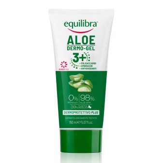 Equilibra Kit  Aloe 3 con Crema Viso Dermo Gel Corpo Detergente Viso