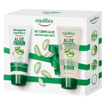 Equilibra Kit Corpo Aloe Lenitivo Idratante Dermo Gel e Dermo Doccia