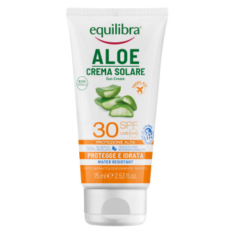 Equilibra Aloe Crema Solare SPF30 Protezione Alta da Viaggio 75 ml