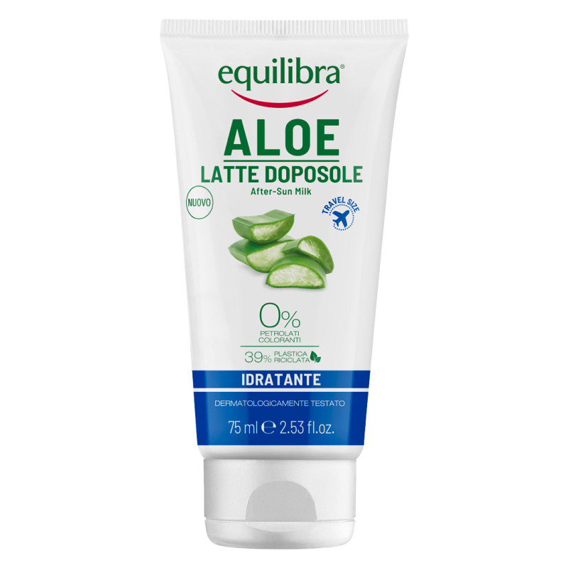 Equilibra Aloe Latte Doposole Idratante Lenitivo da Viaggio 75 ml