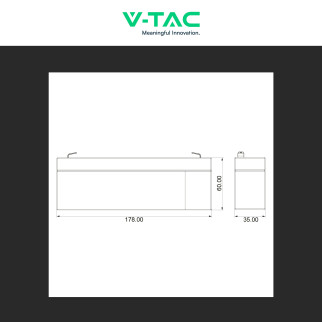 V-Tac VT-12.8V2.3AH-L Batteria LiFePO4 12,8V 2,3Ah - SKU 11941