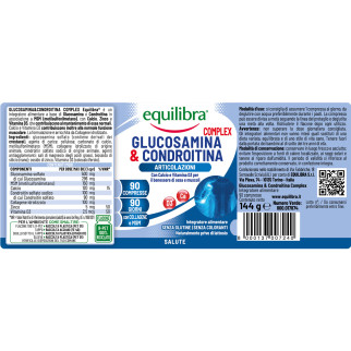 Equilibra Glucosamina Condroitina Complex Integratore Articolazioni
