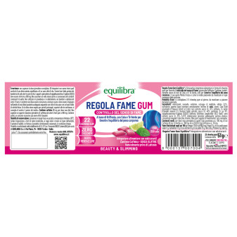 Equilibra Regola Fame Gum Integratore Alimentare in Chewing Gum