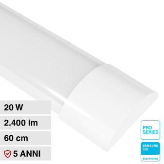 Tubo LED Prismatico Plafoniera 20W 60cm VT-8-20 V-Tac Pro