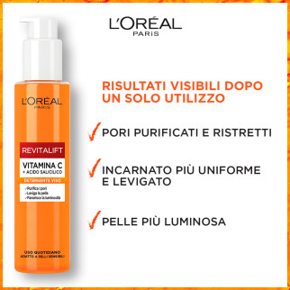 L'Oréal Paris Revitalift Detergente Viso Vitamina C Acido Salicilico