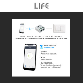 Modulo Tapparelle Smart Wi-Fi 30 Metri Smart Life