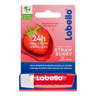Labello Strawberry Shine Balsamo Labbra Idratante 24h alla Fragola