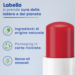 Labello Strawberry Shine Balsamo Labbra Idratante 24h alla Fragola