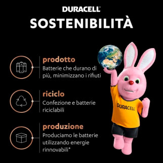 Batterie Mini Stilo AAA 1.5V Alcaline - 4pz Duracell Optimum