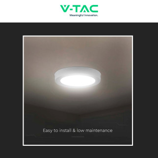 VT-60012 Mini Pannello LED Rotondo 12W SMD da Parete V-Tac