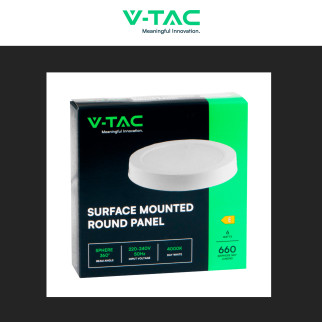 VT-60006 Mini Pannello LED Rotondo 6W SMD da Parete V-Tac