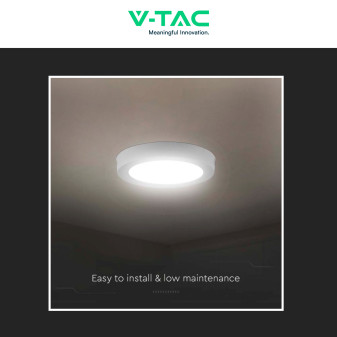 VT-60024 Mini Pannello LED Rotondo 24W SMD da Parete V-Tac