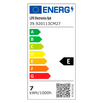 Lampadina LED E14 6,5W Candela Filament Vetro Milky Life