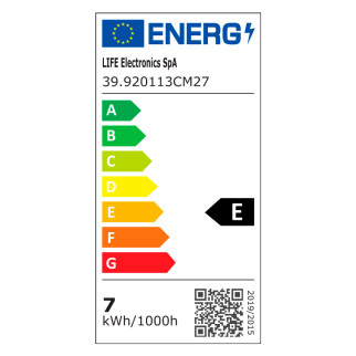 Lampadina LED E14 6,5W Candela Filament Vetro Milky Life