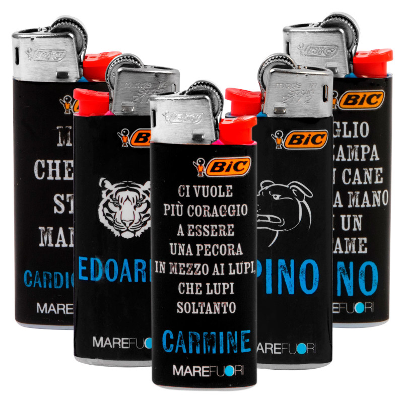 Bic Mini J25 Fantasia Mare Fuori - Serie da 5 Accendini