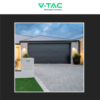 VT-827 Lampada LED da Muro 12W Nera SMD Applique IP65 V-Tac