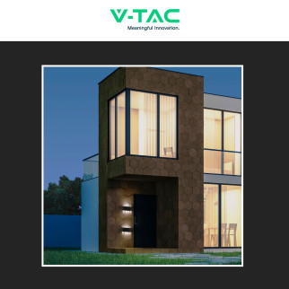 VT-846 Lampada LED da Muro 5W Nera con 6 LED SMD IP65 V-Tac
