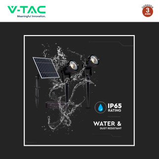 VT-11031 Lampade LED Giardino 2x1,2W IP65 con Pannello V-Tac