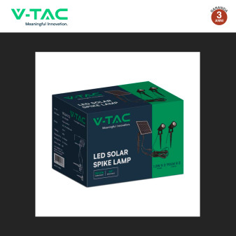 VT-11031 Lampade LED Giardino 2x1,2W IP65 con Pannello V-Tac