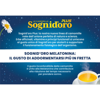Sognid'oro Plus Camomilla con Melatonina 16 Bustine
