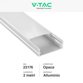 VT-8204 Profilo in Alluminio da 2m per Strisce LED V-Tac