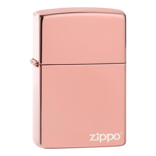 Accendino Zippo 49190ZL Rose Gold Zippo Logo Ricaricabile Antivento