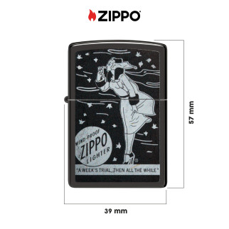 Accendino Zippo 48456 Windy Antivento Ricaricabile