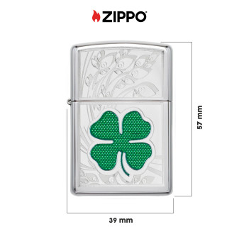 Accendino Zippo mod. 24699 Clover Ricaricabile Antivento