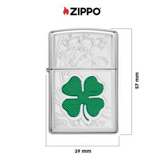 Accendino Zippo mod. 24699 Clover Ricaricabile Antivento