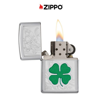 Accendino Zippo mod. 24699 Clover Ricaricabile Antivento
