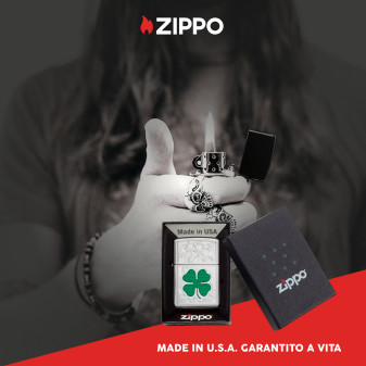Accendino Zippo mod. 24699 Clover Ricaricabile Antivento