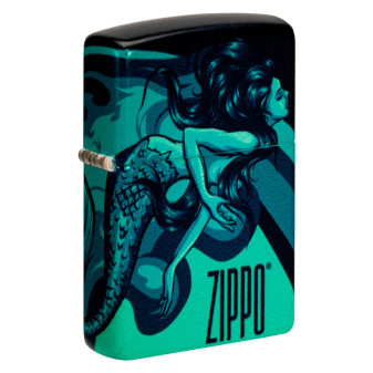 Accendino Zippo Premium 48605 Mermaid Design Antivento