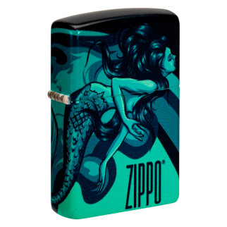Accendino Zippo Premium 48605 Mermaid Design Antivento